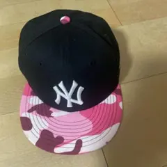 NEW ERA 9FIFTY ブラック ピンク迷彩 キャップ