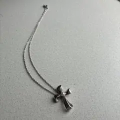 【未使用品】✨MIKIMOTO ミキモト パール ネックレス　リボン　クロス 極美品】MIKIMOTO ミキモトネックレス リボンクロスモチーフ 1粒パール