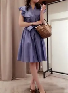 Noela フリルスリーブ ワンピース