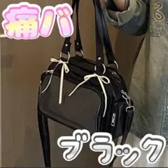 痛バッグ 小さめ 痛バ ミニ 推し活 ブラック 黒 ショルダーバック