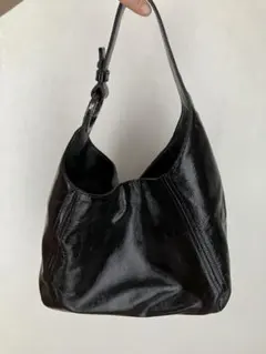 Michael Kors 黒 エナメルショルダーバッグ