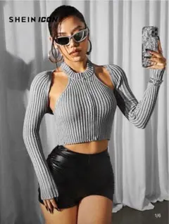 SHEIN ICON ニット ベスト & カーディガン セット