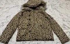 ★x-girl ヒョウ柄ファー付きジャケットレディース1サイズ
