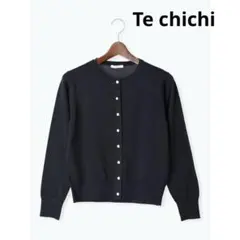 テチチ　ハイツイストコットンクルーカーディガン