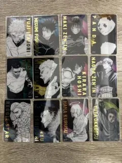 呪術廻戦展　アクリルバッジスタンドコレクション　箔押しクリアカードコレクション