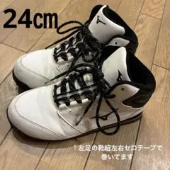 Mizuno ハイカットスニーカー ホワイト/ブラック24㎝