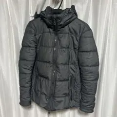 RIELABO フード付き ブラック ダウンジャケット　ニコルクラブフォーメン