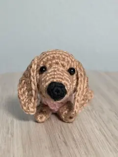 ミニチュアダックスフンド ◆ ねそべり　あみぐるみ