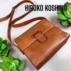◆HIROKO KOSHINO/ヒロココシノ◆レザーショルダーバッグ　090S