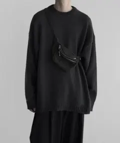 remer 長袖ニット チャコールグレー Mのサムネイル