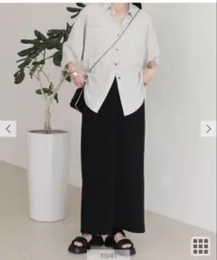 定価¥9680 fredy emu カットジョーゼットインゴムタイトスカートのサムネイル