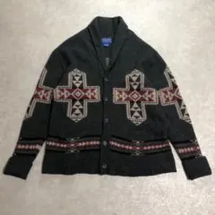 極美品 ペンドルトン ウェスタリー L カーディガン ビッグリボウスキラムウール