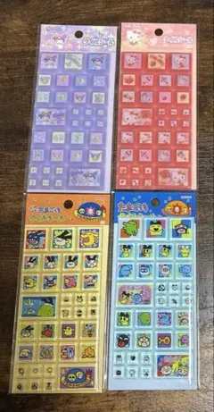 【国内正規品】セブンイレブン　タイルシール　４種類　たまごっち　サンリオ