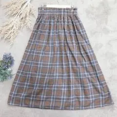 サマンサモスブルー（フリー）チェックスカート　秋冬　a445