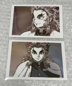 鬼滅の刃 場面写ブロマイドくじ 煉獄杏寿郎2枚セット