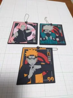 ナルト・サクラ・カカシ ラバーストラップ 3個セット