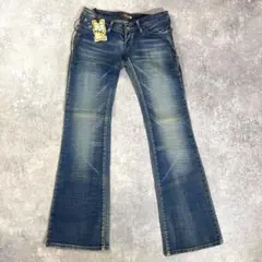 tby JEANS ベルボトムデニム　Y2K 28 ローライズ　フレアデニム