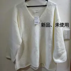 archives Vネック　アンゴラ風　ふわふわ　ニット　セーター　新品、未使用