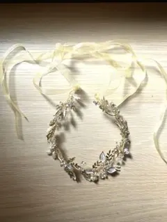 ウェディング ヘッドドレス ゴールド