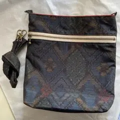 大島紬　サコッシュ バッグ