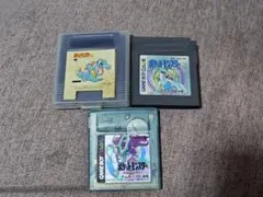 ゲームボーイカラー　ポケットモンスター金・銀・クリスタル　セット