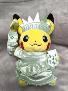 【新品未使用】ピカチュウ 自由の女神 ぬいぐるみ ピカチュウ 自由の女神 ぬいぐるみ ニューヨークポケモン