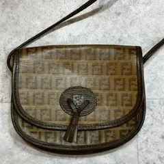 Fendi ショルダーバッグ ブラウン ロゴプリント　タッセル　ズッカ柄のサムネイル