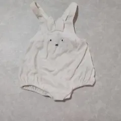 petit main ミッフィーmiffyロンパース ホワイト 80