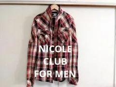 NICOLE CLUB FOR MEN ネルシャツ サイズS