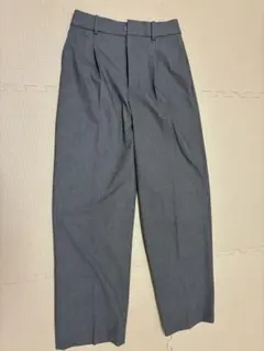 UNIQLOタックワイドパンツ/丈長め