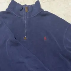 ハーフジップ フリース ニット