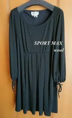Max Mara SPORTMAX ウール 膝丈ワンピース