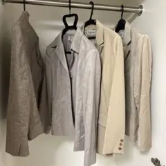 【豪華4点セット】レディース テーラードジャケット まとめ売り ベージュ M〜L