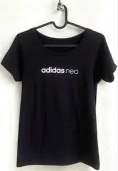 adidas neo 黒 半袖Tシャツ
