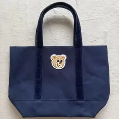 新品未使用 オールドテディ ワッペントートバッグ ネイビー 小サイズ