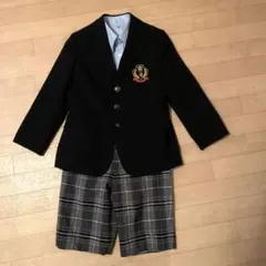 コムサエンジェル 110 スーツ ジャケット チェックパンツ 男の子