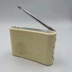 2026年最新】ソニー：FM/AMハンディーポータブルラジオ ホワイト ICF