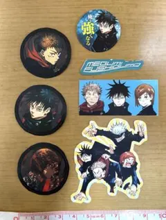 呪術廻戦 シール 虎杖悠仁 伏黒恵 釘崎野薔薇 五条悟