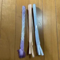 A帯締め3本セット　正絹　Mサイズ　平組　組紐　着物　和物　和服　和装　和風