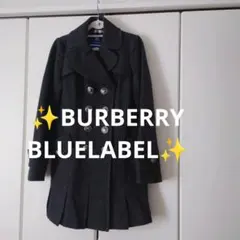 ✨BURBERRYBLUELABEL✨最高級メルトンウールコート✨グレー ✨美品