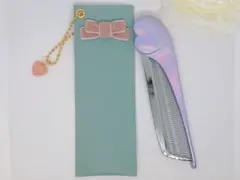 新作♡ReFaハートコーム用ケース フェイクレザー ベルベットリボン