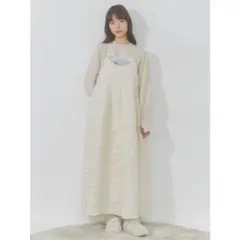 merry jenny フクレ checkキャミワンピース