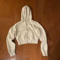 DIVIDED グレー クロップドパーカー US15