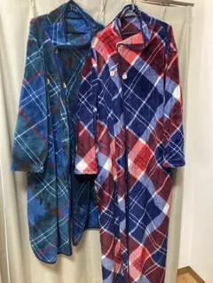 Groony 着る毛布 チェック柄 2点セット