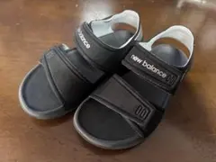 new balance ブラック サンダル 16.0cm