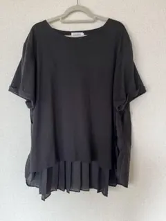 美品！　LEPSIM チュール　半袖黒Tシャツ　シアー素材　多系統のサムネイル