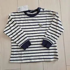 新品未使用 クレードスコープ　 ストライプ恐竜Tシャツ 90cm