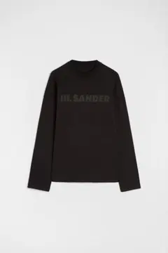 JIL SANDER ブラック ロゴ Tシャツ 長袖　新品タグ付きのサムネイル