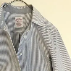 【希少USA製◆未使級ですが一点ほつれ有】ブルックスブラザーズ ストライプシャツ