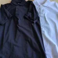 紺白ポロシャツ 2枚セット　ユニクロ